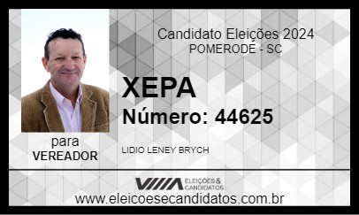 Candidato XEPA 2024 - POMERODE - Eleições