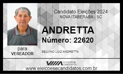 Candidato ANDRETTA 2024 - NOVA ITABERABA - Eleições