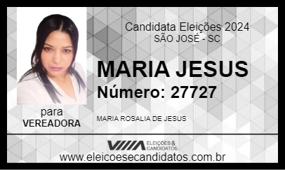 Candidato MARIA JESUS 2024 - SÃO JOSÉ - Eleições