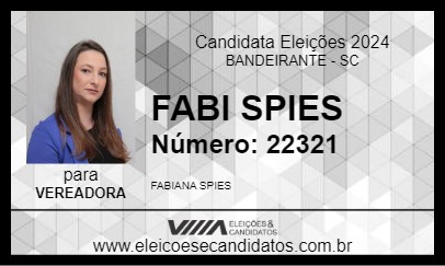 Candidato FABI SPIES 2024 - BANDEIRANTE - Eleições