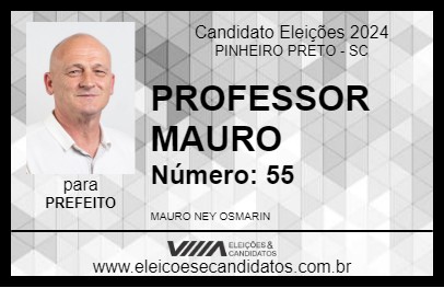 Candidato PROFESSOR MAURO 2024 - PINHEIRO PRETO - Eleições