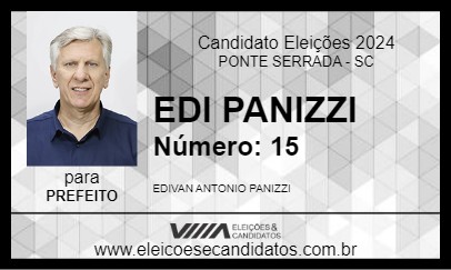 Candidato EDI PANIZZI 2024 - PONTE SERRADA - Eleições