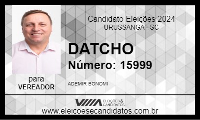 Candidato DATCHO 2024 - URUSSANGA - Eleições