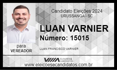 Candidato LUAN VARNIER 2024 - URUSSANGA - Eleições