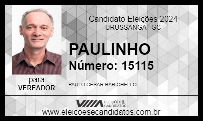 Candidato PAULINHO 2024 - URUSSANGA - Eleições