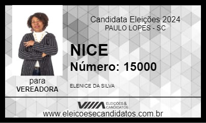 Candidato NICE 2024 - PAULO LOPES - Eleições