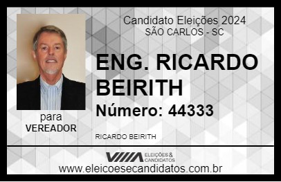 Candidato ENG. RICARDO BEIRITH 2024 - SÃO CARLOS - Eleições