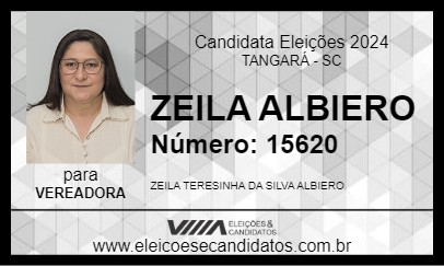 Candidato ZEILA ALBIERO 2024 - TANGARÁ - Eleições