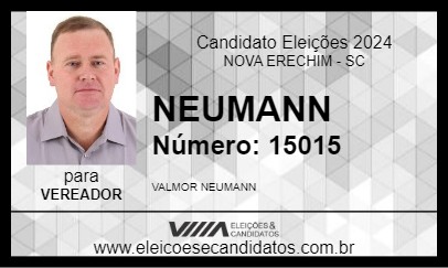 Candidato NEUMANN 2024 - NOVA ERECHIM - Eleições