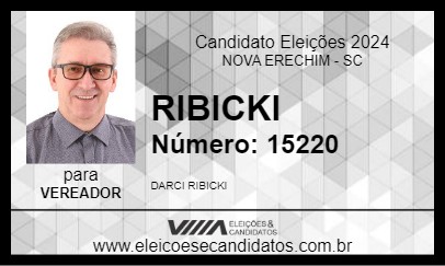 Candidato RIBICKI 2024 - NOVA ERECHIM - Eleições