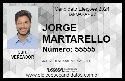 Candidato JORGE MARTARELLO 2024 - TANGARÁ - Eleições