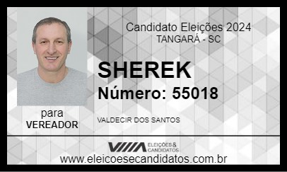 Candidato SHEREK 2024 - TANGARÁ - Eleições