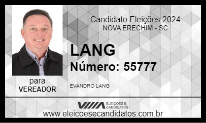 Candidato LANG 2024 - NOVA ERECHIM - Eleições