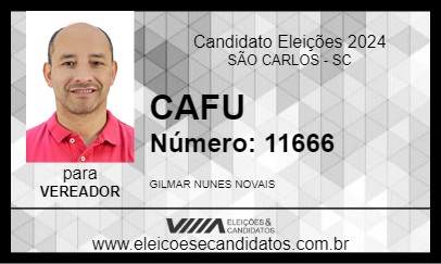 Candidato CAFU 2024 - SÃO CARLOS - Eleições