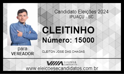 Candidato CLEITINHO 2024 - IPUAÇU - Eleições