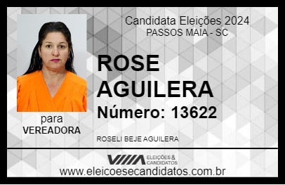 Candidato ROSE AGUILERA 2024 - PASSOS MAIA - Eleições