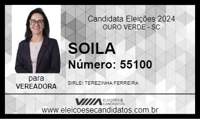 Candidato SOILA 2024 - OURO VERDE - Eleições