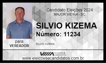 Candidato SILVIO KIZEMA 2024 - MAJOR VIEIRA - Eleições