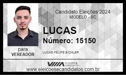 Candidato LUCAS 2024 - MODELO - Eleições