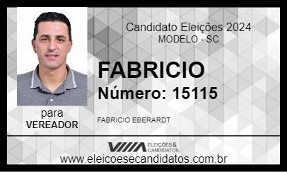 Candidato FABRICIO 2024 - MODELO - Eleições