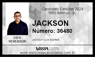 Candidato JACKSON 2024 - TRÊS BARRAS - Eleições