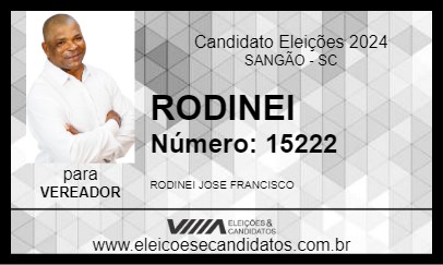 Candidato RODINEI 2024 - SANGÃO - Eleições