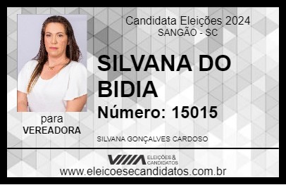 Candidato SILVANA DO BIDIA 2024 - SANGÃO - Eleições