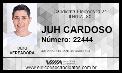 Candidato JUH CARDOSO 2024 - ILHOTA - Eleições