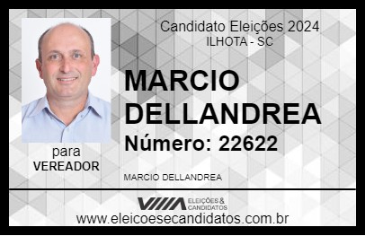 Candidato MARCIO DELLANDREA 2024 - ILHOTA - Eleições