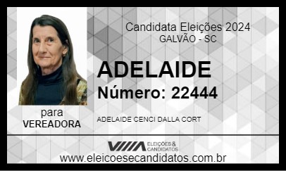 Candidato ADELAIDE 2024 - GALVÃO - Eleições