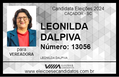 Candidato LEONILDA DALPIVA 2024 - CAÇADOR - Eleições