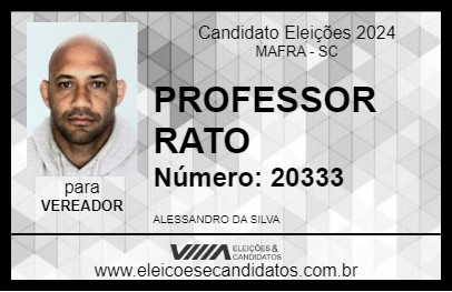 Candidato PROFESSOR RATO 2024 - MAFRA - Eleições