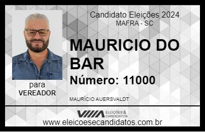 Candidato MAURICIO DO BAR 2024 - MAFRA - Eleições