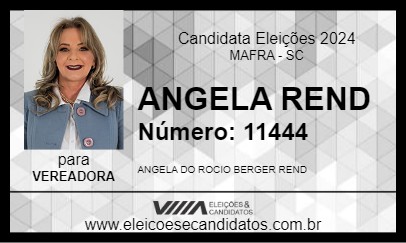 Candidato ANGELA REND 2024 - MAFRA - Eleições