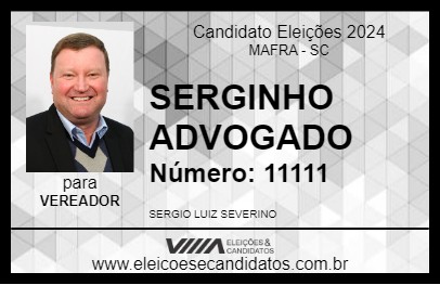 Candidato SERGINHO ADVOGADO 2024 - MAFRA - Eleições