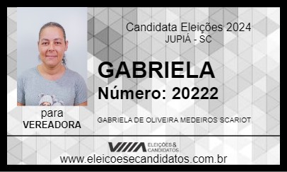 Candidato GABRIELA 2024 - JUPIÁ - Eleições