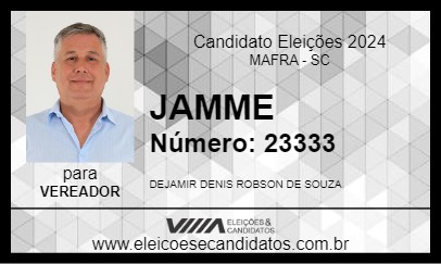 Candidato JAMME 2024 - MAFRA - Eleições