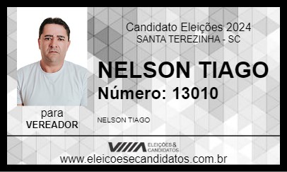 Candidato NELSON TIAGO 2024 - SANTA TEREZINHA - Eleições