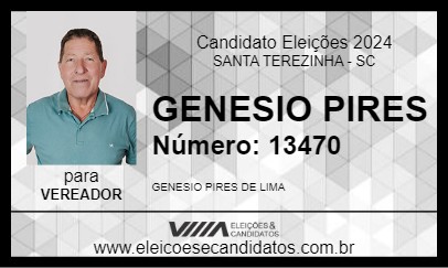 Candidato GENESIO PIRES 2024 - SANTA TEREZINHA - Eleições