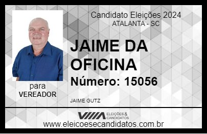 Candidato JAIME DA OFICINA 2024 - ATALANTA - Eleições