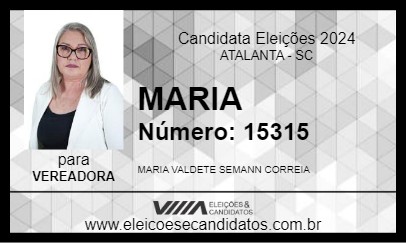 Candidato MARIA 2024 - ATALANTA - Eleições