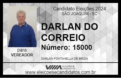 Candidato DARLAN DO CORREIO 2024 - SÃO JOAQUIM - Eleições