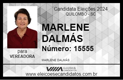 Candidato MARLENE DALMÁS 2024 - QUILOMBO - Eleições