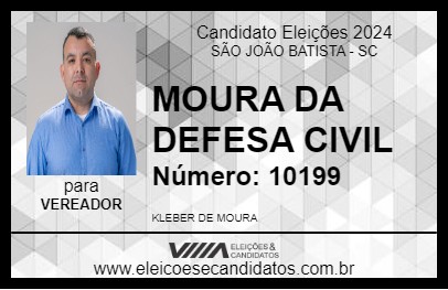 Candidato MOURA 2024 - SÃO JOÃO BATISTA - Eleições