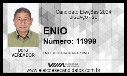 Candidato ENIO 2024 - BIGUAÇU - Eleições