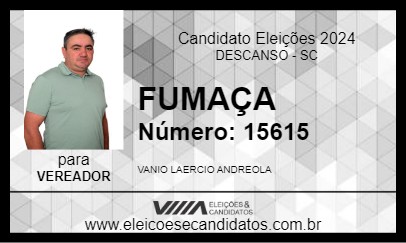 Candidato FUMAÇA 2024 - DESCANSO - Eleições