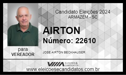 Candidato AIRTON 2024 - ARMAZÉM - Eleições