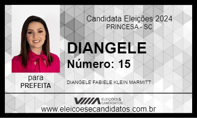 Candidato DIANGELE 2024 - PRINCESA - Eleições