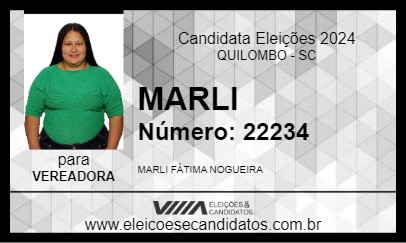 Candidato MARLI 2024 - QUILOMBO - Eleições