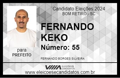 Candidato FERNANDO KEKO 2024 - BOM RETIRO - Eleições